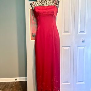 Y2K Elegant Red Evening Gown